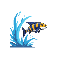 grouper leaping