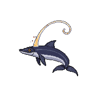 gulper eel leaping