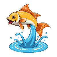 hogfish leaping