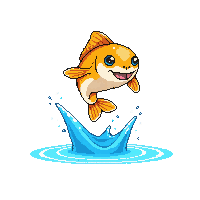 minnow leaping