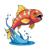 parrotfish leaping