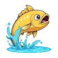 sunfish leaping