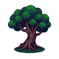 dark forest tree twisted trunk 007