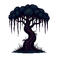 dark forest tree twisted trunk 013