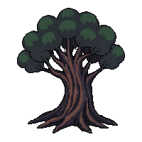 dark forest tree twisted trunk 019