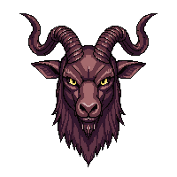 demon goat man baphomet goat head 022