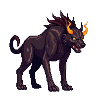 demon hound hellhound fire eyes 006
