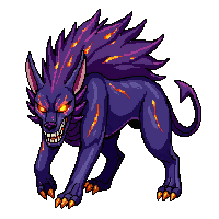 demon hound hellhound fire eyes 024