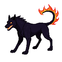 demon hound hellhound fire eyes 030