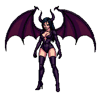 demon succubus dark seductress wings 009