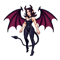 demon succubus dark seductress wings 015