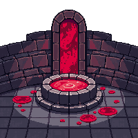 horror dungeon altar blood stained stone 028
