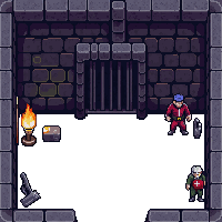 horror dungeon cell iron bars chains 001
