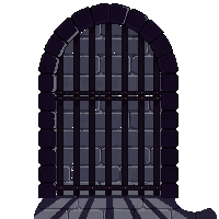 horror dungeon cell iron bars chains 013