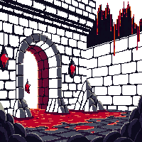 horror dungeon dripping blood 024