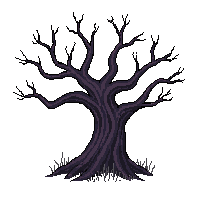 graveyard dead tree twisted branches 004