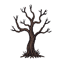 graveyard dead tree twisted branches 011