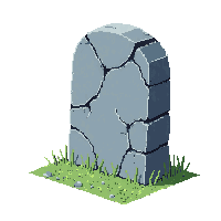graveyard tombstone cracked stone rip 008