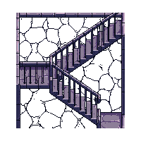 haunted staircase rickety stairs 003