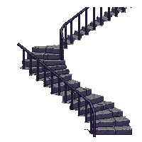 haunted staircase rickety stairs 017