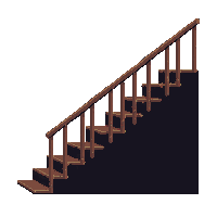 haunted staircase rickety stairs 024