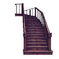 haunted staircase rickety stairs 031