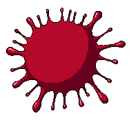 horror blood splatter red splash horror effect 001