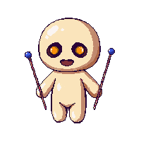 horror voodoo doll pins needles 001