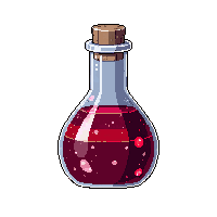 horror blood potion red vial 001