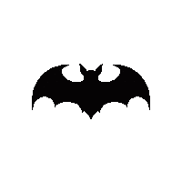horror bat icon small bat silhouette 014