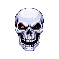 horror skull icon death head 025