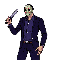 horror masked killer hockey mask knife 007