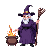 horror witch old hag broomstick 002