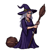 horror witch old hag broomstick 026