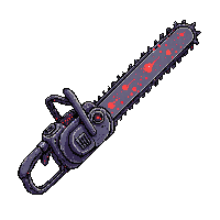 horror chainsaw revving blade horror weapon 002