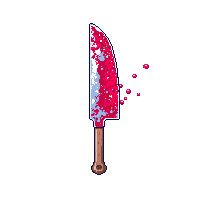horror cleaver bloody butcher knife horror weapon 001