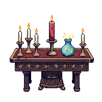 occult altar dark ritual table offerings 006