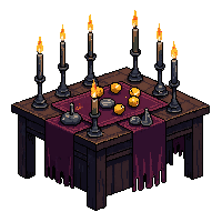 occult altar dark ritual table offerings 027