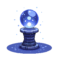 occult crystal ball dark scrying sphere 017