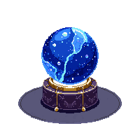 occult crystal ball dark scrying sphere 024