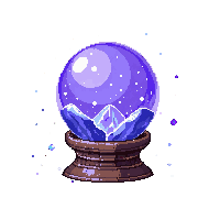 occult crystal ball dark scrying sphere 031