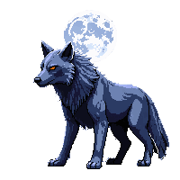 werewolf in moonlight howling silver 020