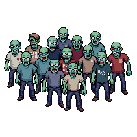 zombie horde multiple zombies together 006