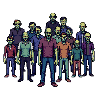 zombie horde multiple zombies together 018