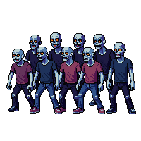 zombie horde multiple zombies together 024