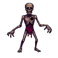 zombie shambler rotting flesh outstretched arms 007
