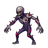 zombie shambler rotting flesh outstretched arms 025