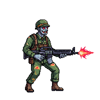 zombie soldier military undead tattered uniform 014