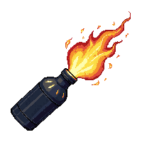 molotov cocktail bottle rag fire weapon thrown