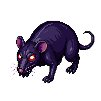 mutant rat large sewer glowing eyes plague